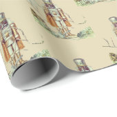 Afrikanische Nutcracker-Schneeflocken Geschenkpapier (Rolleneckpunkt)