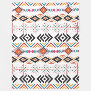 afrikanische Ornamente Fleece Blanket, groß 60" x 