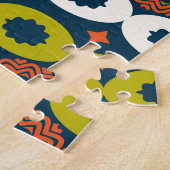 Afrikanische Ovalformen: farbenfroh, nahtlos. Puzzle (Seite)