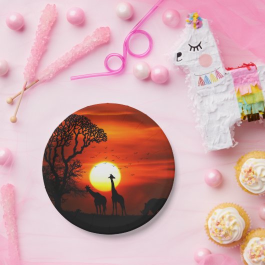 Afrikanische Pappteller (Party)