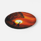 Afrikanische Pappteller (Schrägansicht)