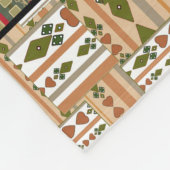 Afrikanische Patchwork-Elefanten: Ziertextur Fleecedecke (Ecke)