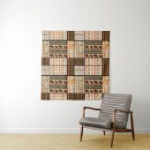Afrikanische Patchwork-Elefanten: Ziertextur Wandteppich (Beispiel)