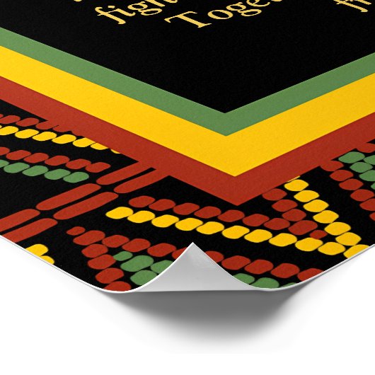 Afrikanische Patterns Juneteenth-Feier Poster (Ecke)