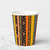 Afrikanische Patttern Mix Paper Cups Pappbecher (Rückseite)