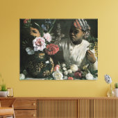 Afrikanische Peonings von Frederic Bazille, Blume Leinwanddruck (Insitu (Wohnzimmer))