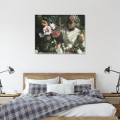 Afrikanische Peonings von Frederic Bazille, Blume Leinwanddruck (Insitu (Schlafzimmer))