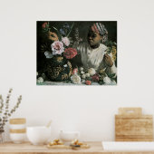 Afrikanische Peonings von Frederic Bazille, Blume Poster (Küche)