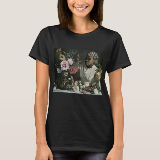 Afrikanische Peonings von Frederic Bazille, Blume T-Shirt (Vorderseite)