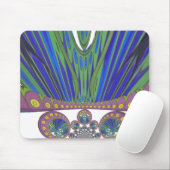 afrikanische Pfauenfarben Mousepad (Mit Mouse)