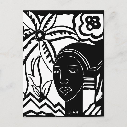 Afrikanische Phantasy Postkarte (Vorderseite)