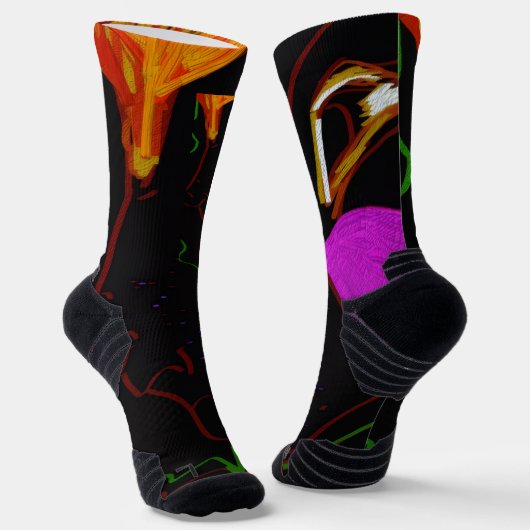 Afrikanische Phoenix Rising Crew Socken (Gewinkelt)