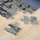 Afrikanische Pinguine am Flussstein-Strand, in Puzzle (Seite)