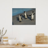 Afrikanische Pinguine | Spheniscus Demersus Poster (Küche)