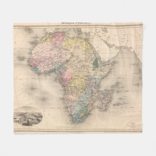 Afrikanische Politik Fleecedecke (Vorderseite (Horizontal))