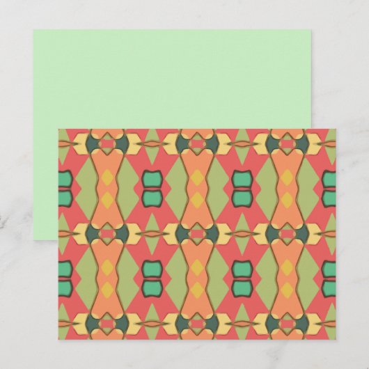 afrikanische Postkarte (Vorne/Hinten)