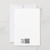 afrikanische Print Flat Dankeschön Karte (Rückseite)