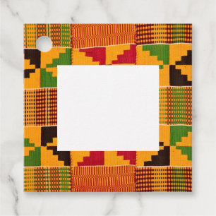 Afrikanische Print-Gefallen-Tags Geschenkanhänger