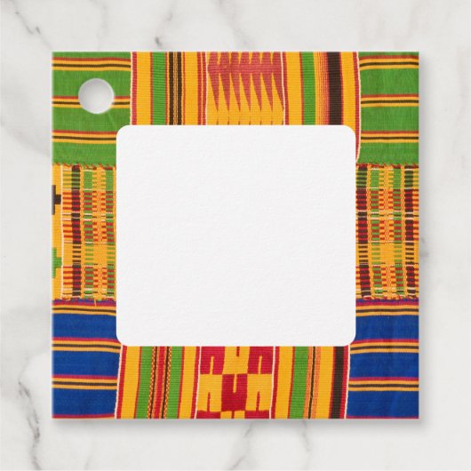 afrikanische Print Geschenkanhänger (Vorderseite)