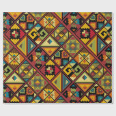 afrikanische Print Geschenkpapier (Flach)