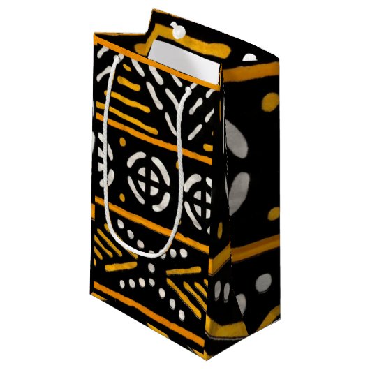 Afrikanische Print-Geschenktasche Kleine Geschenktüte (Vorderseite Schrägansicht)