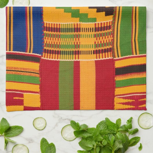 afrikanische Print Geschirrtuch (Gefaltet)