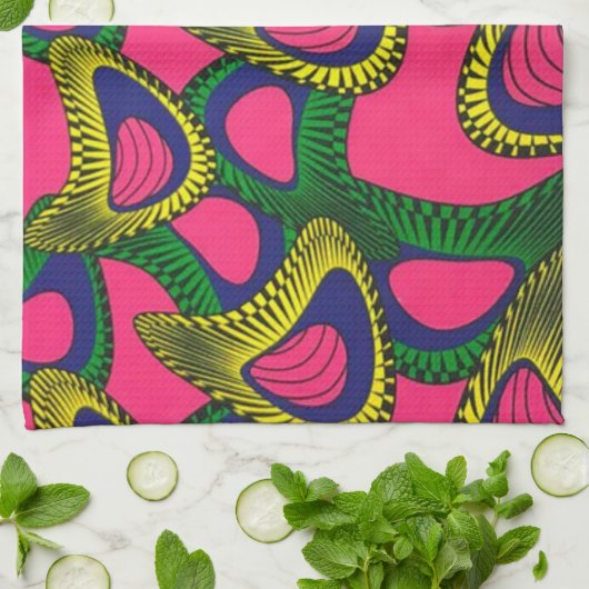 afrikanische Print Geschirrtuch (Gefaltet)