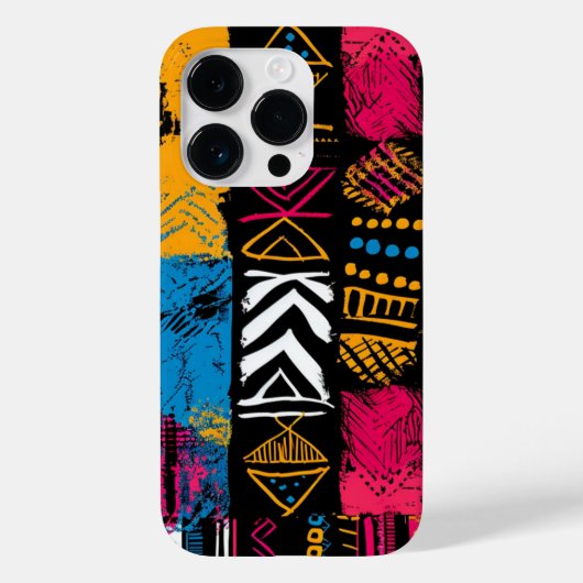 afrikanische Print iPhone 14 Pro Fall Case-Mate iPhone Hülle (Rückseite)
