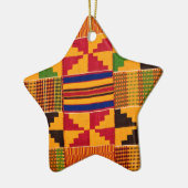 afrikanische Print Keramik Ornament (Links)