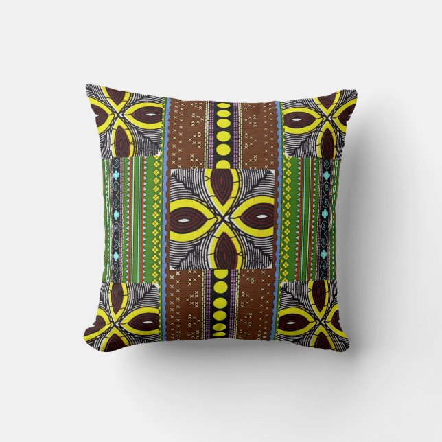 afrikanische Print Kissen (Vorderseite)