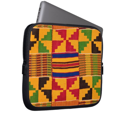 afrikanische Print Laptopschutzhülle (Vorne Rechts)