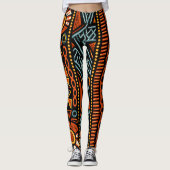 afrikanische Print Leggings (Vorderseite)