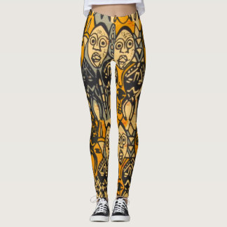 afrikanische Print-Leggings Leggings