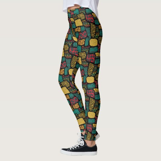 afrikanische Print-Leggings Leggings (Links)