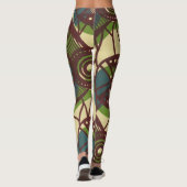 afrikanische Print-Leggings Leggings (Rückseite)