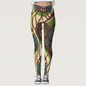 afrikanische Print-Leggings Leggings (Vorderseite)