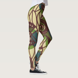 afrikanische Print-Leggings Leggings