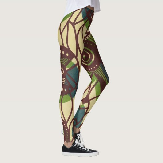 afrikanische Print-Leggings Leggings (Rechts)