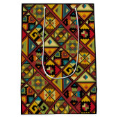 afrikanische Print Mittlere Geschenktüte (Rückseite)