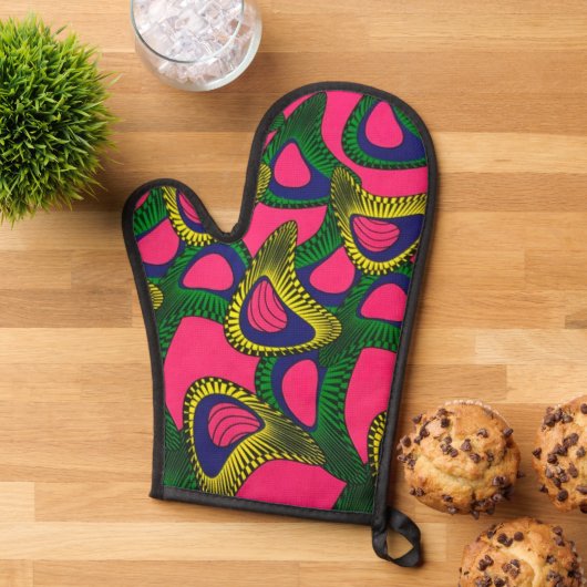 afrikanische Print Ofenhandschuh (Oben unten)