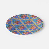 afrikanische Print Pappteller (Schrägansicht)