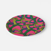 afrikanische Print Pappteller (Schrägansicht)