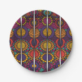 afrikanische Print Pappteller (Vorderseite)