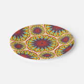 afrikanische Print Pappteller (Schrägansicht)