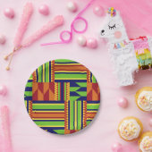 afrikanische Print Pappteller (Party)