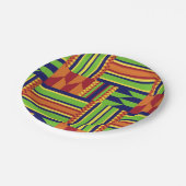 afrikanische Print Pappteller (Schrägansicht)