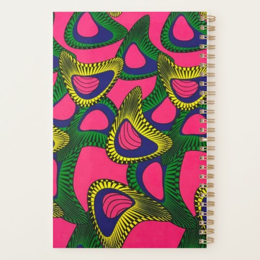 afrikanische Print Planer (Rückseite)