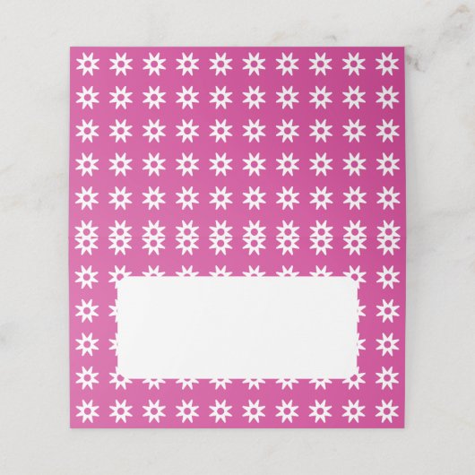 afrikanische Print Platzkarte (Außenseite Aufgefaltet)