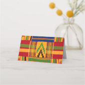 afrikanische Print Platzkarte (Rückseite)