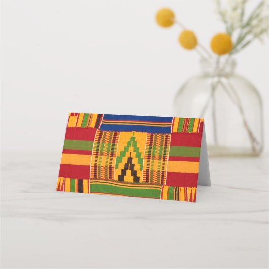afrikanische Print Platzkarte (Rückseite)
